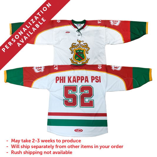 New! Phi Psi Personalized Sublimated Hockey Jersey