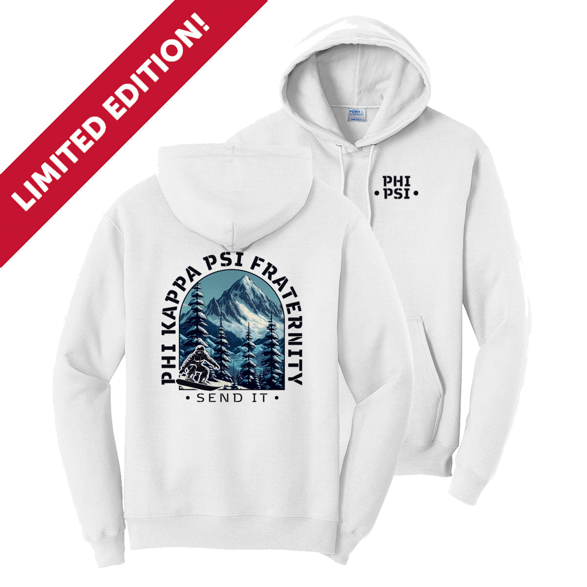 New! Limited Edition Phi Psi Peak Performance Hoodie