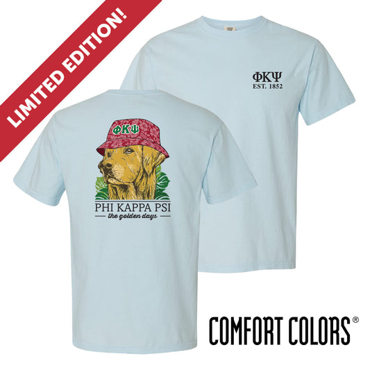 New! Phi Psi Bucket Hat Retriever Tee