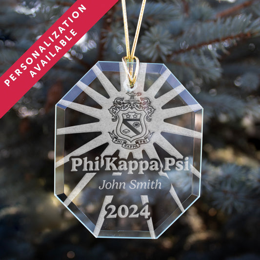 New! Phi Psi 2024 Personalized Limited Edition Retro Holiday Ornament