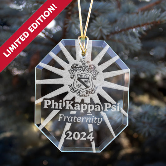 New! Phi Psi 2024 Limited Edition Retro Holiday Ornament