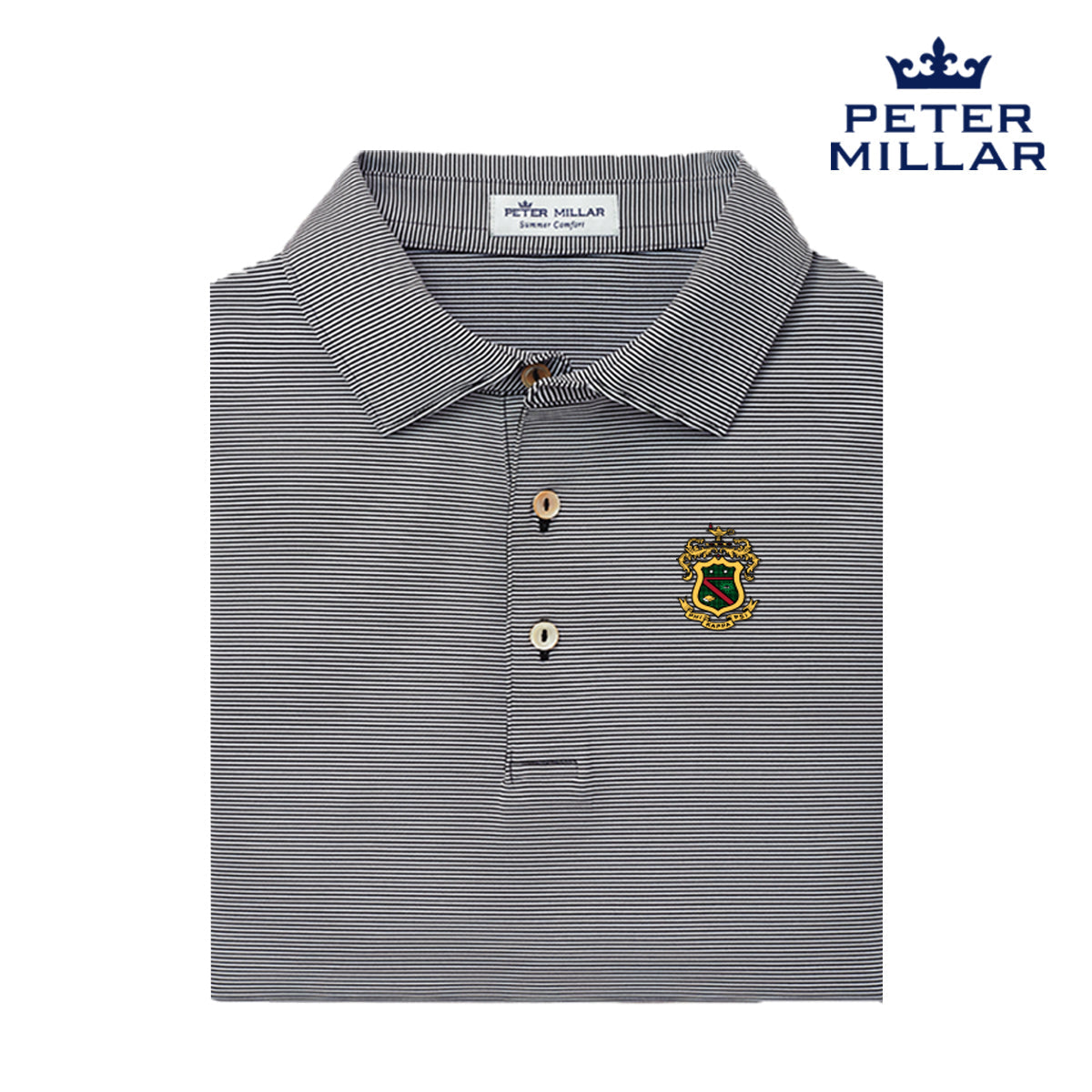 Peter millar striped on sale polo